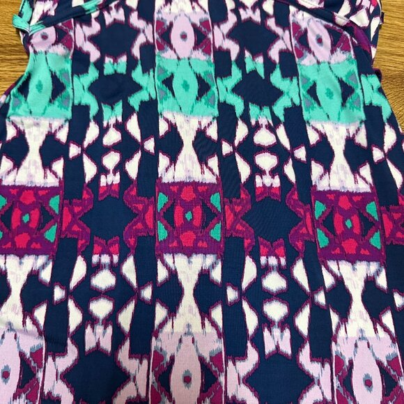 Charlotte Russe - Women's Sleeveless Blue, Purple, and White Maxi Dress - Size S - Picture 3 of 8